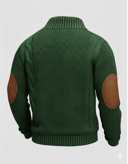 Riva Milano Aran Quarter-Zip Sweater